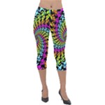 3d Grateful Dead 90 s Neon Dancing Bears Lightweight Velour Capri Leggings 