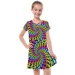 3d Grateful Dead 90 s Neon Dancing Bears Kids  Cross Web Dress