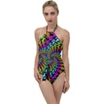 3d Grateful Dead 90 s Neon Dancing Bears Go with the Flow One Piece Swimsuit