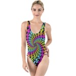 3d Grateful Dead 90 s Neon Dancing Bears High Leg Strappy Swimsuit