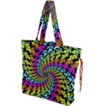 3d Grateful Dead 90 s Neon Dancing Bears Drawstring Tote Bag