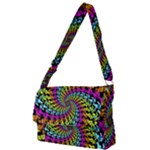 3d Grateful Dead 90 s Neon Dancing Bears Full Print Messenger Bag (S)