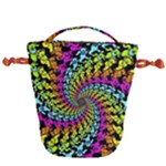 3d Grateful Dead 90 s Neon Dancing Bears Drawstring Bucket Bag