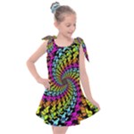 3d Grateful Dead 90 s Neon Dancing Bears Kids  Tie Up Tunic Dress