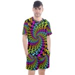 3d Grateful Dead 90 s Neon Dancing Bears Men s Mesh T-Shirt and Shorts Set