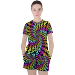 Women s Mesh T-Shirt and Shorts Set 