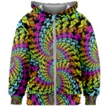 3d Grateful Dead 90 s Neon Dancing Bears Kids  Zipper Hoodie Without Drawstring