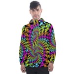 3d Grateful Dead 90 s Neon Dancing Bears Men s Front Pocket Pullover Windbreaker