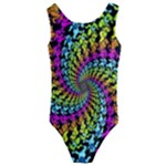 3d Grateful Dead 90 s Neon Dancing Bears Kids  Cut-Out Back One Piece Swimsuit