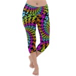 3d Grateful Dead 90 s Neon Dancing Bears Lightweight Velour Capri Yoga Leggings