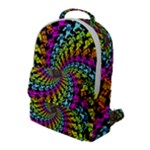 3d Grateful Dead 90 s Neon Dancing Bears Flap Pocket Backpack (Large)