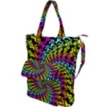 3d Grateful Dead 90 s Neon Dancing Bears Shoulder Tote Bag