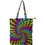 3d Grateful Dead 90 s Neon Dancing Bears Double Zip Up Tote Bag