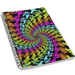 3d Grateful Dead 90 s Neon Dancing Bears 5.5  x 8.5  Notebook