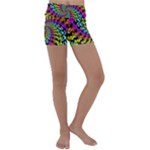 3d Grateful Dead 90 s Neon Dancing Bears Kids  Lightweight Velour Yoga Shorts