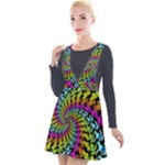 3d Grateful Dead 90 s Neon Dancing Bears Plunge Pinafore Velour Dress