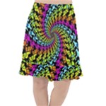 3d Grateful Dead 90 s Neon Dancing Bears Fishtail Chiffon Skirt