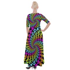 Half Sleeves Maxi Dress 