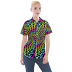 3d Grateful Dead 90 s Neon Dancing Bears Women s Short Sleeve Pocket Shirt