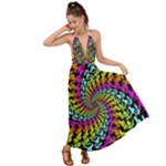 3d Grateful Dead 90 s Neon Dancing Bears Backless Maxi Beach Dress