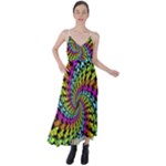 3d Grateful Dead 90 s Neon Dancing Bears Tie Back Maxi Dress