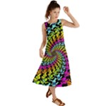 3d Grateful Dead 90 s Neon Dancing Bears Summer Maxi Dress