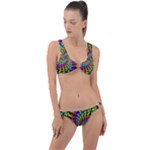 3d Grateful Dead 90 s Neon Dancing Bears Ring Detail Crop Bikini Set