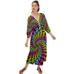 3d Grateful Dead 90 s Neon Dancing Bears Grecian Style  Maxi Dress