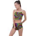 3d Grateful Dead 90 s Neon Dancing Bears Summer Cropped Co-Ord Set