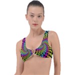 3d Grateful Dead 90 s Neon Dancing Bears Ring Detail Bikini Top