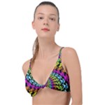 3d Grateful Dead 90 s Neon Dancing Bears Knot Up Bikini Top