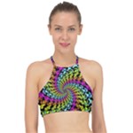 3d Grateful Dead 90 s Neon Dancing Bears Halter Bikini Top