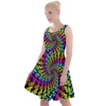 3d Grateful Dead 90 s Neon Dancing Bears Knee Length Skater Dress