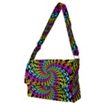 3d Grateful Dead 90 s Neon Dancing Bears Full Print Messenger Bag (M)