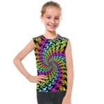 3d Grateful Dead 90 s Neon Dancing Bears Kids  Mesh Tank Top