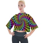 3d Grateful Dead 90 s Neon Dancing Bears Mock Neck T-Shirt