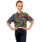 3d Grateful Dead 90 s Neon Dancing Bears Kids Mock Neck T-Shirt