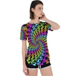 3d Grateful Dead 90 s Neon Dancing Bears Perpetual Short Sleeve T-Shirt