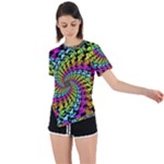 3d Grateful Dead 90 s Neon Dancing Bears Asymmetrical Short Sleeve Sports T-Shirt