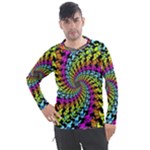 3d Grateful Dead 90 s Neon Dancing Bears Men s Pique Long Sleeve T-Shirt