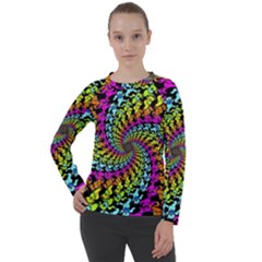 3d Grateful Dead 90 s Neon Dancing Bears Women s Long Sleeve Raglan T