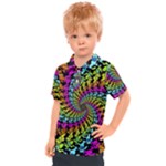 3d Grateful Dead 90 s Neon Dancing Bears Kids  Polo T-Shirt