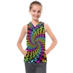 3d Grateful Dead 90 s Neon Dancing Bears Kids  Sleeveless Hoodie