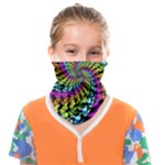 3d Grateful Dead 90 s Neon Dancing Bears Face Covering Bandana (Kids)