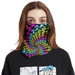 3d Grateful Dead 90 s Neon Dancing Bears Face Covering Bandana (Two Sides)