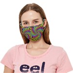 3d Grateful Dead 90 s Neon Dancing Bears Crease Cloth Face Mask (Adult)