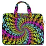 3d Grateful Dead 90 s Neon Dancing Bears MacBook Pro 13  Double Pocket Laptop Bag