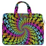 3d Grateful Dead 90 s Neon Dancing Bears MacBook Pro 15  Double Pocket Laptop Bag 