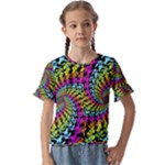 3d Grateful Dead 90 s Neon Dancing Bears Kids  Cuff Sleeve Scrunch Bottom T-Shirt