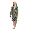 Kids  Long Sleeve Velvet Lounge Robe 